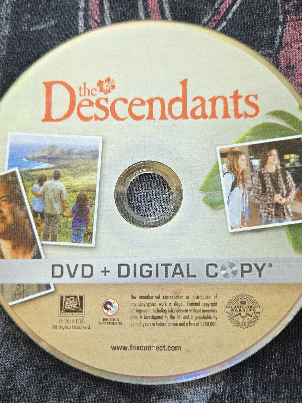 The Descendants (2011) DVD George Clooney comedy drama movie - NO CASE